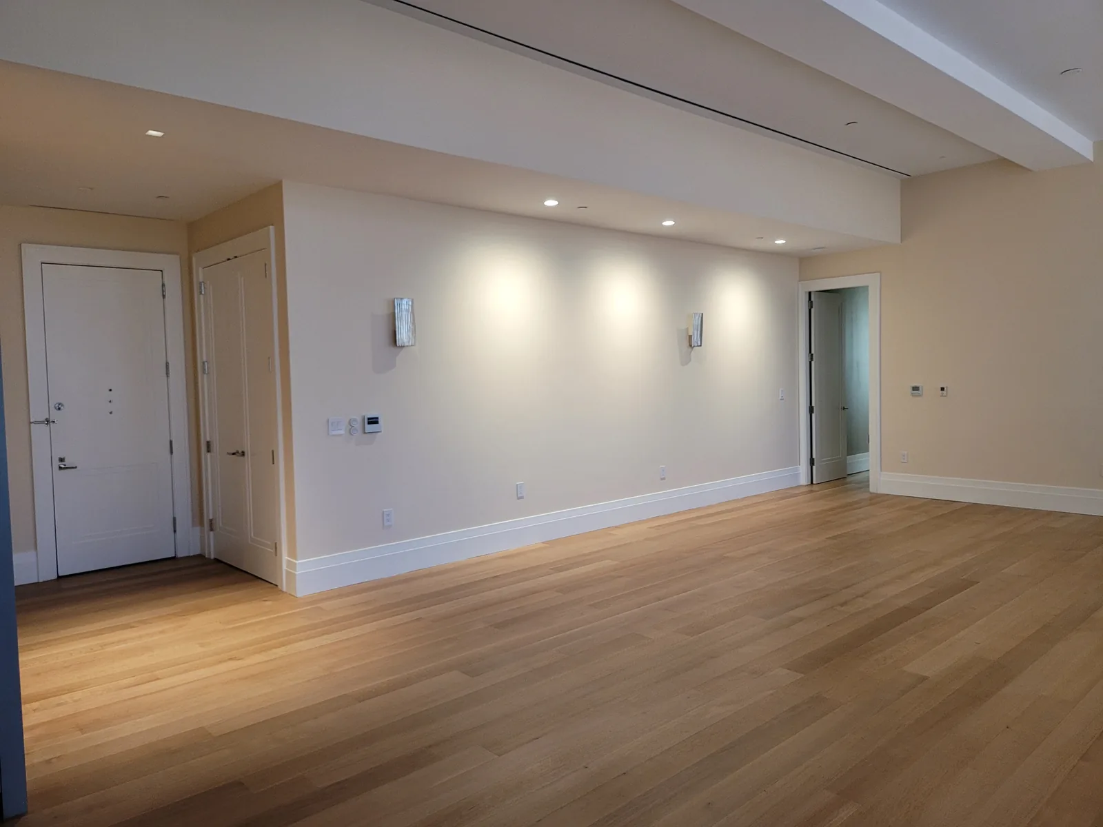 Refinished hardwood flooring in a Bergen County NJ home