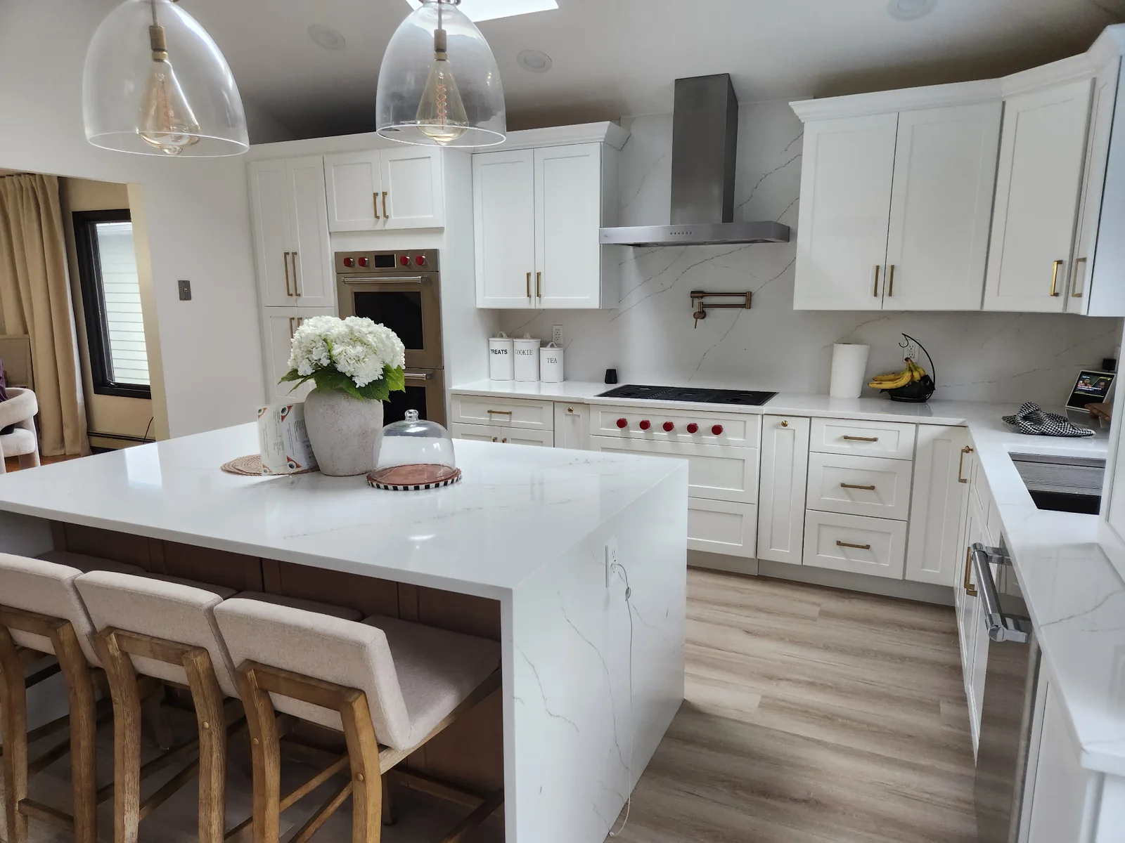 Full kitchen remodel with custom cabinetry in Bergen County NJ