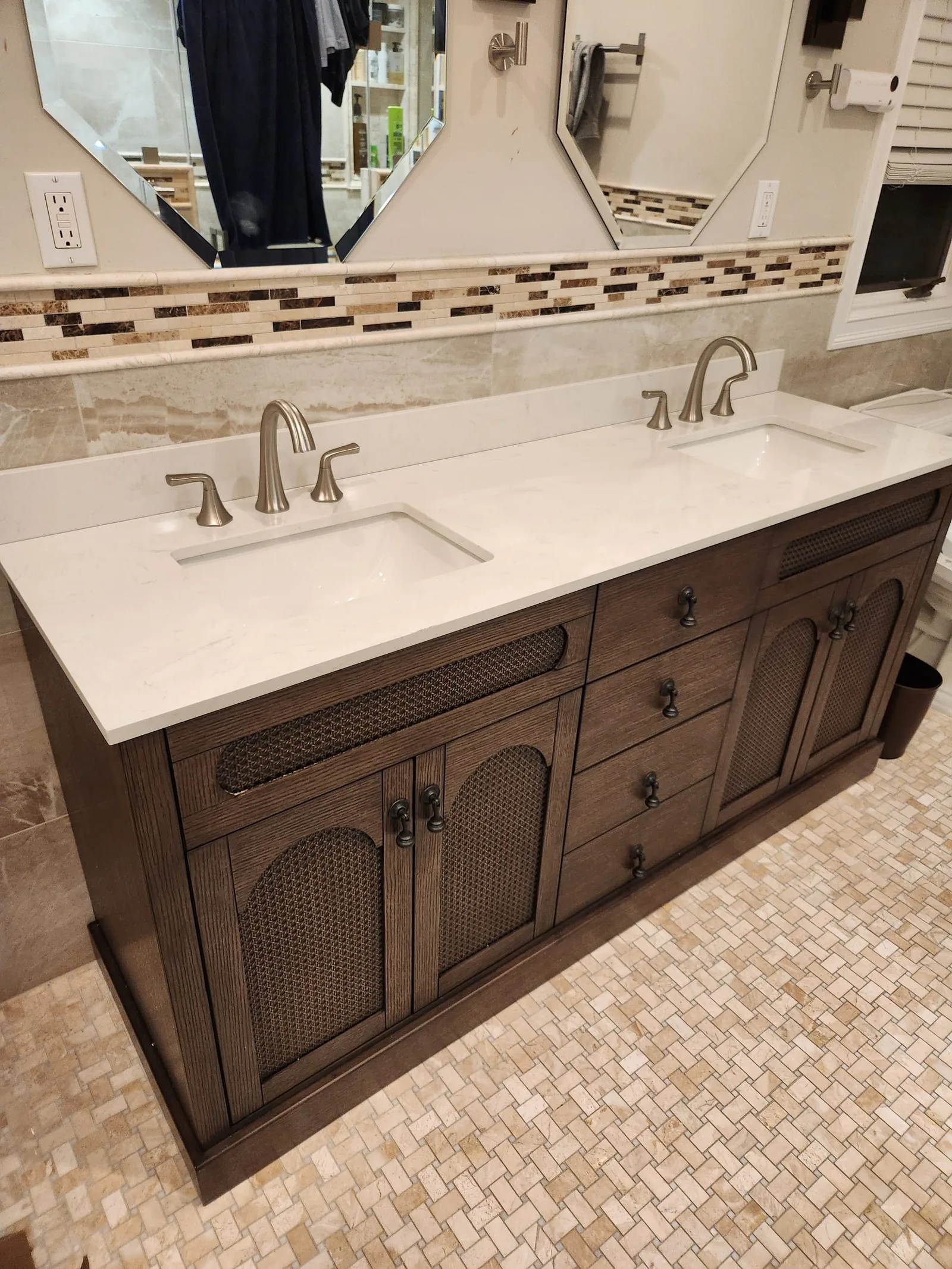 Vanity & Tile — Augustine Construction Management, Bergen County NJ